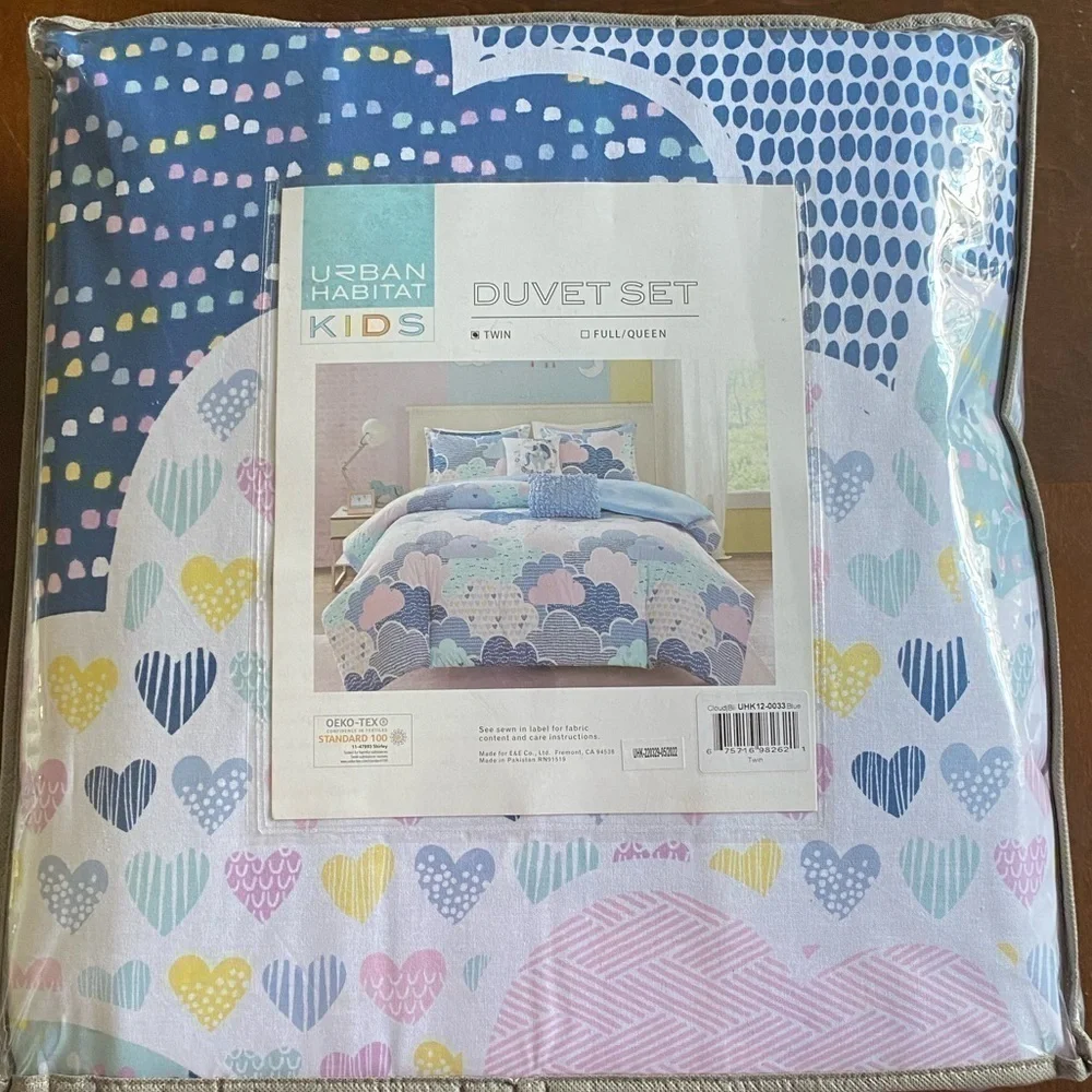 Urban Habitat Cotton 4pc Unicorn Clouds Duvet Set